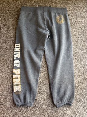 Grey 'PINK' Logo Sweatpants